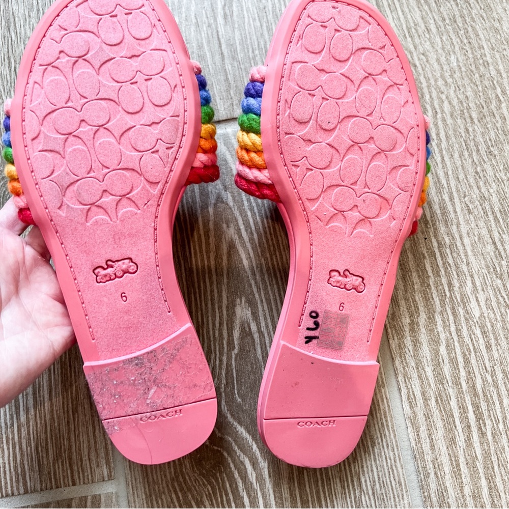 Coach Multicolor Slide Sandals - Picture 5 of 6